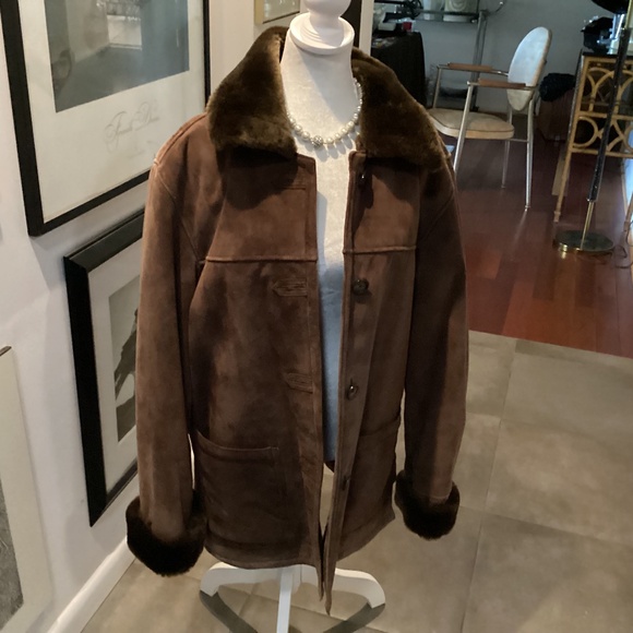 dennis basso Jackets & Blazers - DENNIS BASSO. REAL.  Suede  Fully Lined Coat Sz medium RICH BROWN